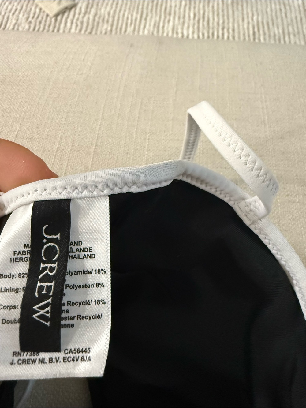 Jcrew Black and White Contrast Bandeau Bikini Set - Women Swim - Picture 2 of 3